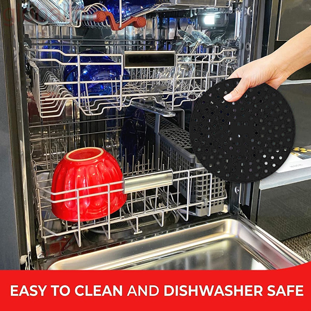 Miếng lót nồi chiên không dầu bằng silicone chống dính hình tròn có thể tái sử dụng tùy chọn màu sắc