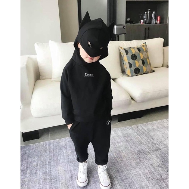 BÁN SỈ BỘ BATMAN RAMDIO MÀU ĐEN CHO BT