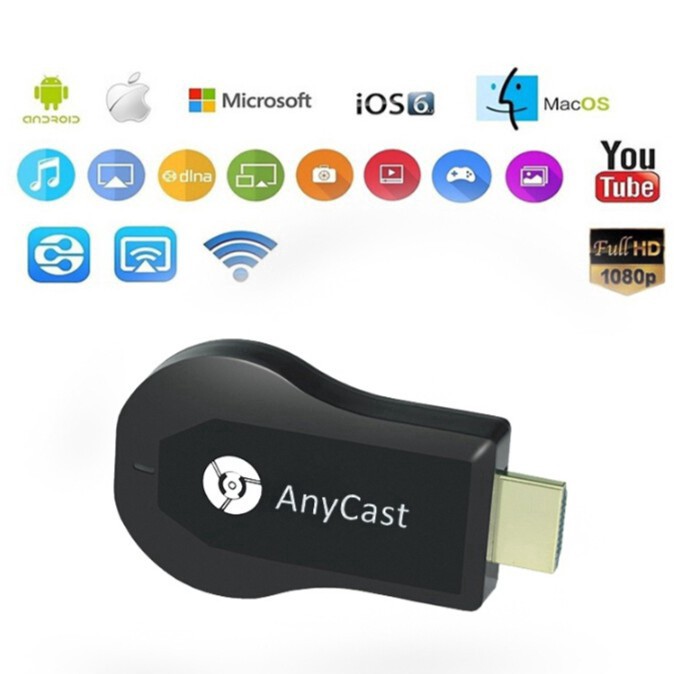 Portable M4 Plus Multiple TV splitter projection receiver Adapter For Android HDMI-compatible WiFi Dongle