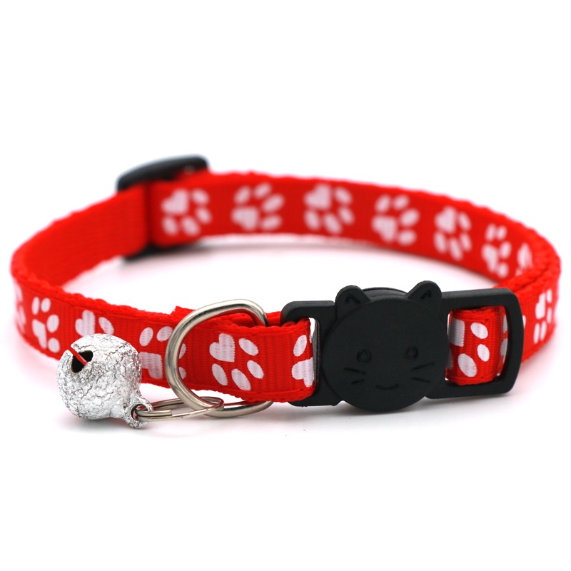 1 Vòng Cổ Hình Dấu Chân Thú Cưng Hoạt Hình Nhiều Màu Tùy Chỉnh 27Pets