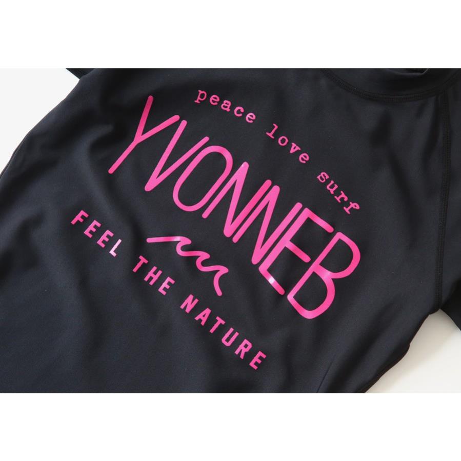 Có sẵn lẻ áo bơi nữ dài tay đen chữ đỏ FEEL THE NATURE new | BigBuy360 - bigbuy360.vn