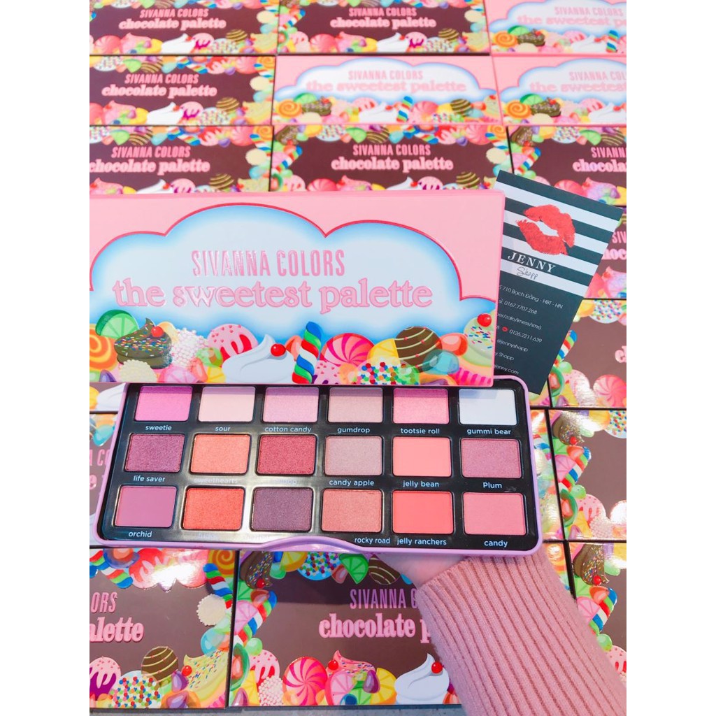 [Siêu Rẻ]Bảng Phấn Mắt 18 Ô Sivanna Colors The Sweetest Palette