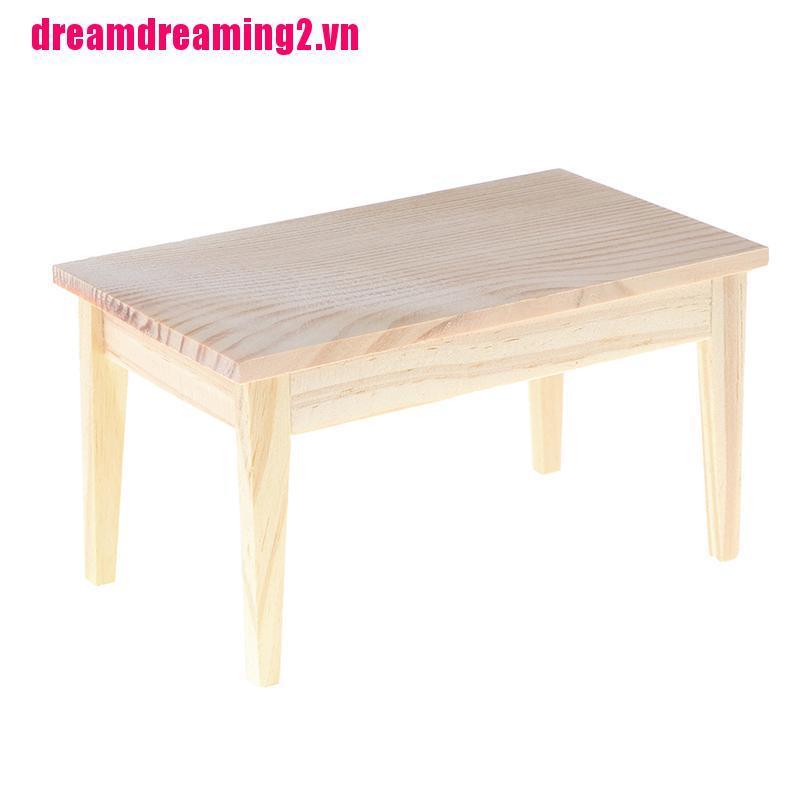 Bộ 2 Bàn Ăn Mini Tỉ Lệ 1 / 12 Trang Trí Nhà Búp Bê