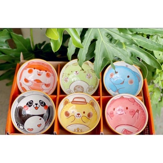 Bát ăn cơm hoạ tiết Nhật Bản [set 6 bát + 6 đôi đũa]