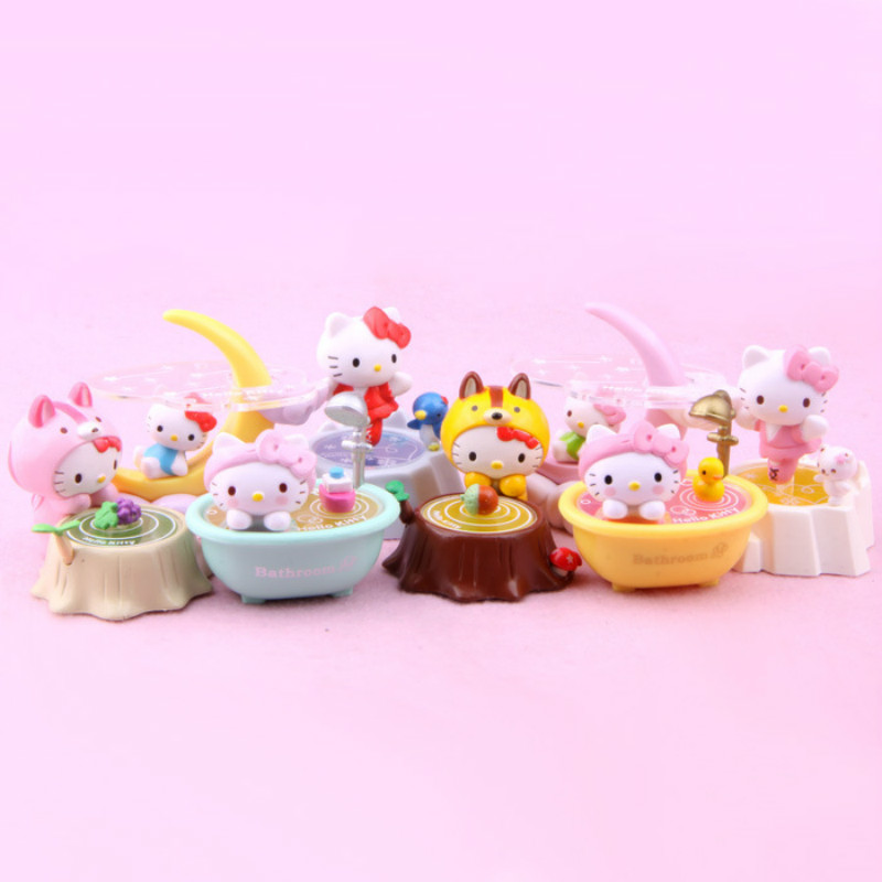 HELLOKITTY Bộ Sưu Tập Búp Bê Nhân Vật Hello Kitty (8 Cái)
