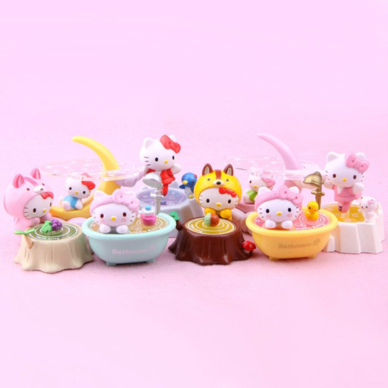 HELLOKITTY Bộ Sưu Tập Búp Bê Nhân Vật Hello Kitty (8 Cái)