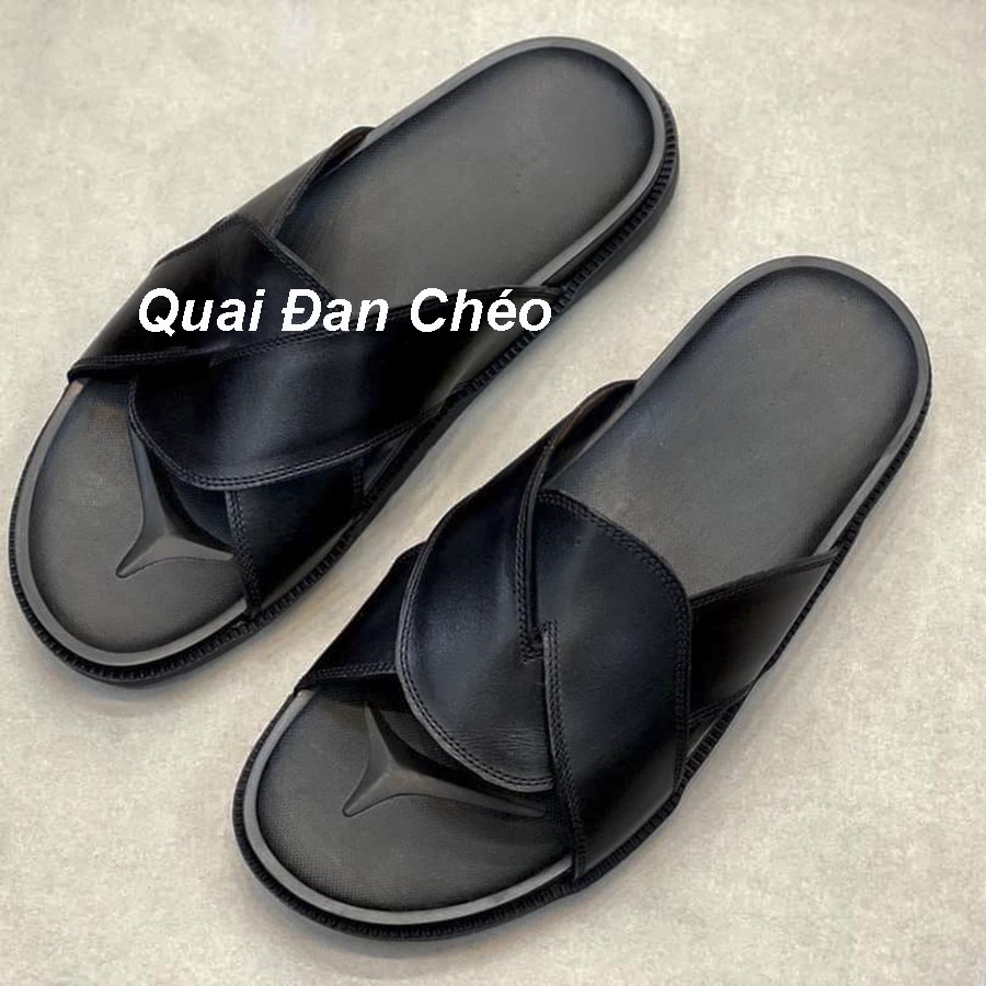 Dép Sandal Nam ( 3 Mẫu) Hàng Xuất Dư, Da Bò, Đế Êm Bảo Hành 12 Tháng