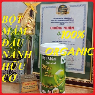 Bột Mầm Đậu Nành Hữu Cơ MỘC SẮC 500gr [Chính Hãng] Tăng vòng 1, Tăng nội tiết nố nữ, Ngừa u xơ tử cung