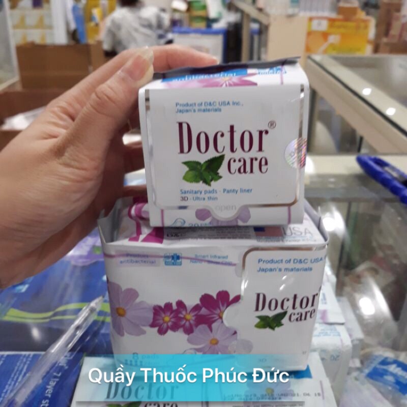 Băng vệ sinh doctor care siêu mỏng ,thấm hút tốt nhất là k bị ngứa