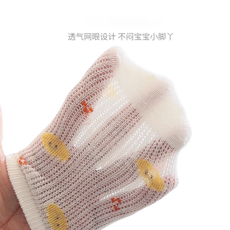 Vớ cotton Phối Lưới Thoáng Khí Dễ Thương Phong Cách Hàn Quốc Cho Bé