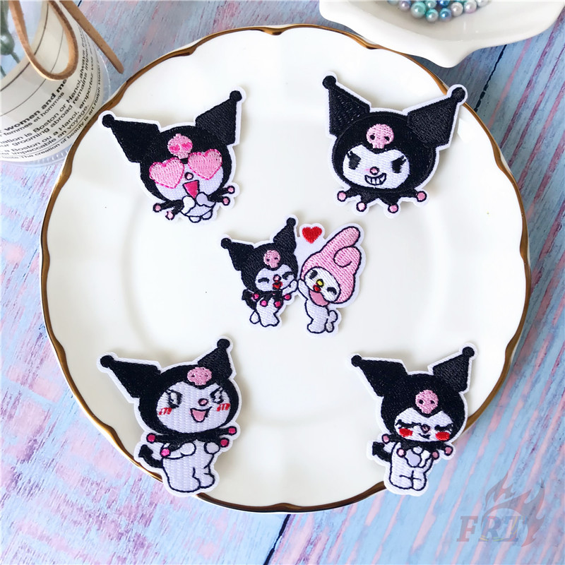 1 Miếng Vá Quần Áo Hình Nhân Vật Hoạt Hình Kuromi &amp; Melody