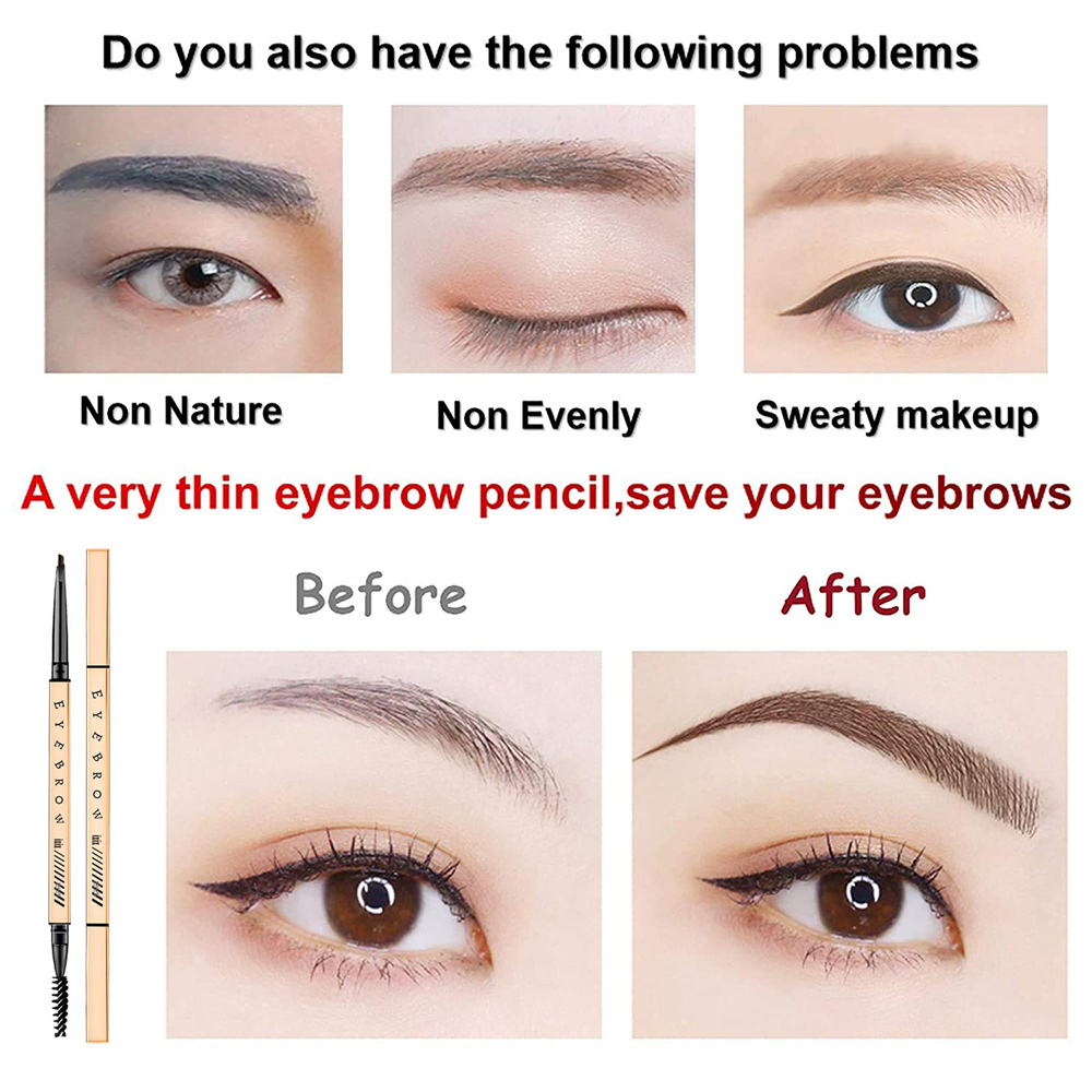 [Hàng mới về] Bút kẻ lông mày XIXI trang điểm tự nhiên hai đầu lâu trôi chống thấm nước MXBEAUTY | BigBuy360 - bigbuy360.vn