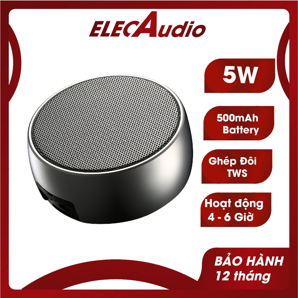 Loa Bluetooth Cầm Tay Mini BS-01 Vỏ Kim Loại⚡HÓT⚡ – Âm Bass Cực Hay, Nghe Nhạc Cực Đã – Hỗ Trợ Kết Nối Thẻ Nhớ