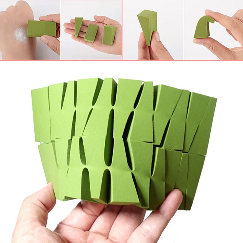 Set 24 Dụng Cụ Trang Điểm Hình Tam Giác Tiện Dụng