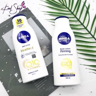 ✨ Sữa dưỡng thể Đức Nivea Straffend Q10 + vitamin C sáng da chống lão hoá 400ml -chai to siêu tiết kiệm ✨