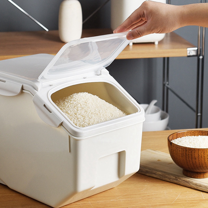 Hộp Đựng Gạo 10Kg Có Nắp Đậy Kín Tiện Dụng Cho Nhà Bếp