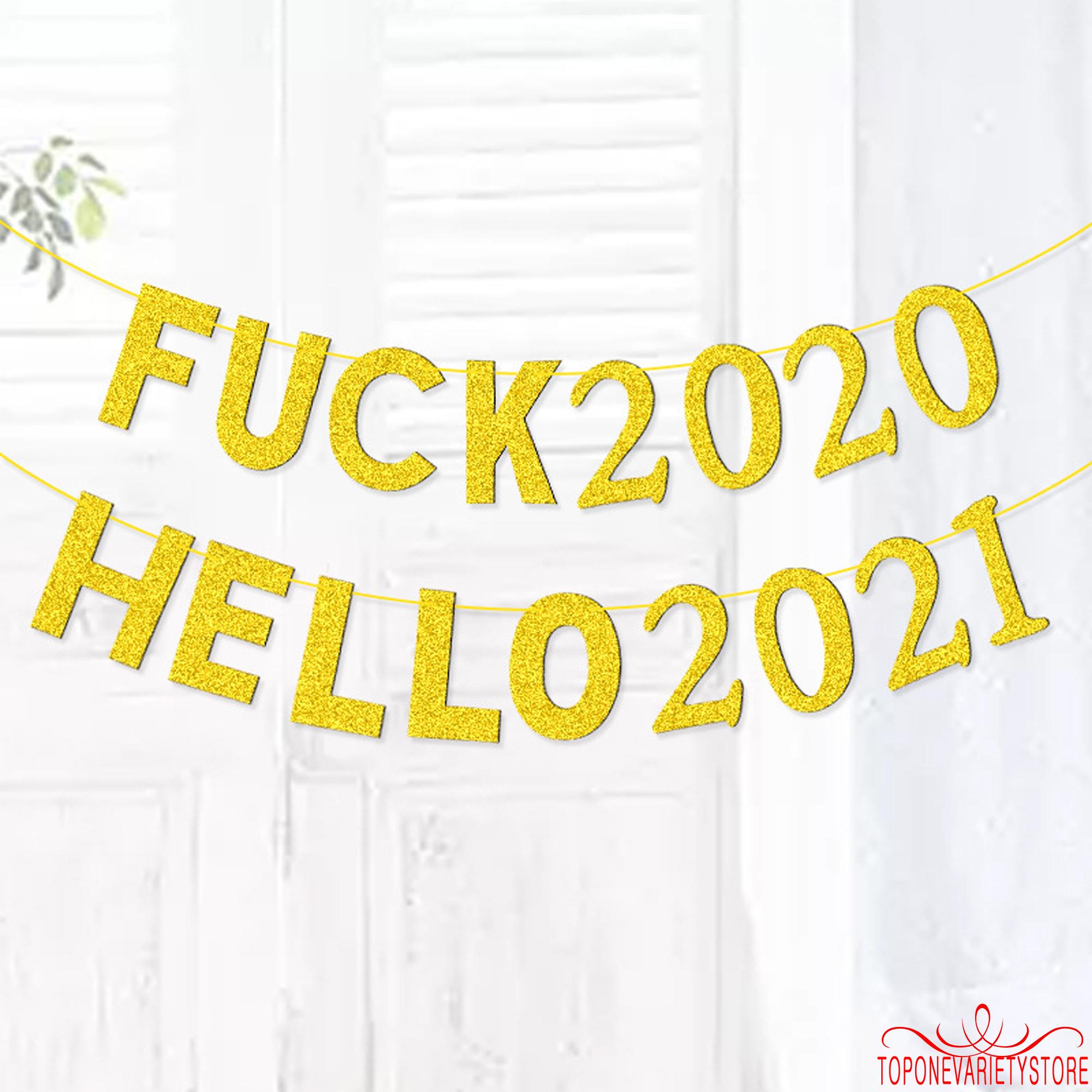 Dây Treo Trang Trí Hình Lá Cờ 2020 Hello 2021