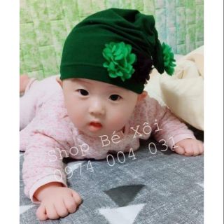 Nón turban hoa cho bé túm hoa - 5 mầu
