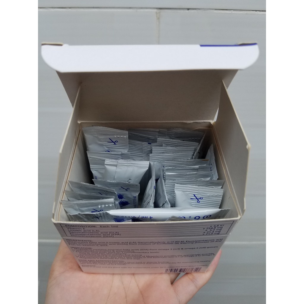 Gel dinh dưỡng Megaderm- Virbac giúp mượt da lông và hỗ trợ điều trị viêm da, giảm ngứa 4ml