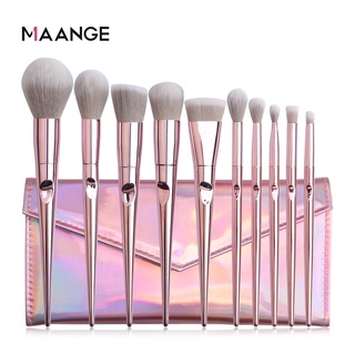 Bộ 10 cọ trang điểm cơ bản kèm túi holo (MB221B)