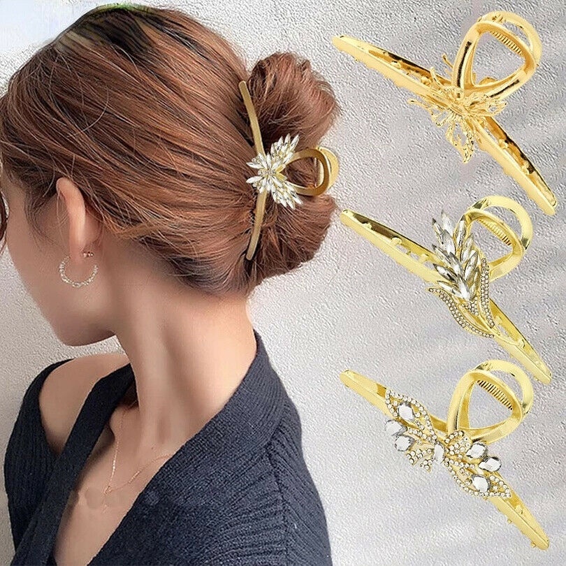Kẹp tóc Haimeikang bằng kim loại nhiều kiểu tùy chọn vintage dành cho nữ