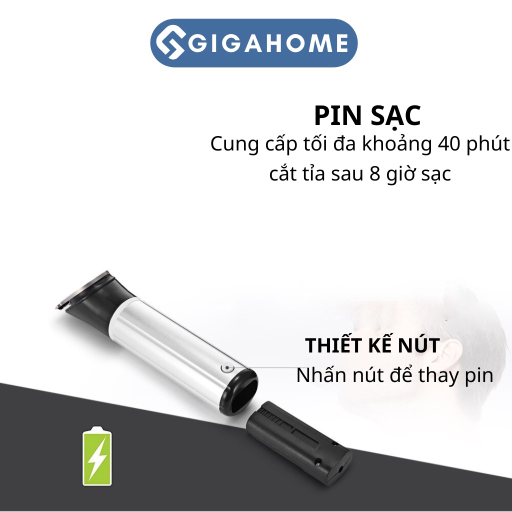 Bộ Tông Đơ Cắt Tóc Không Dây GIGAHOME KM-3007 Đa Năng 3 Lưỡi Dao Tạo Nhiều Kiểu Tóc 2493