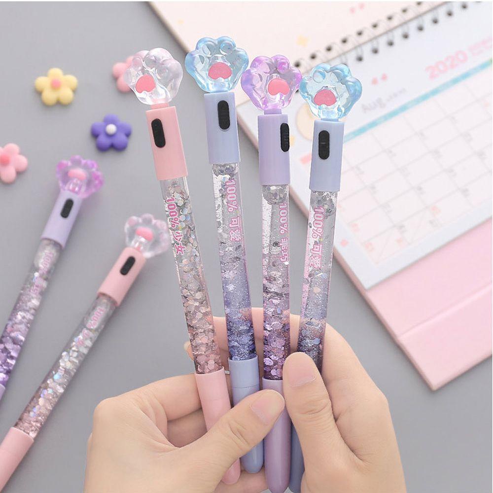 PEWANY Bút Mực Gel Ngòi 0.38mm Tạo Hình Bàn Chân Mèo Sáng Tạo