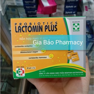 LACTOMIN PLUS ( Hộp 30 gói ) Hỗ trợ cân bằng hệ vi sinh đường ruột.