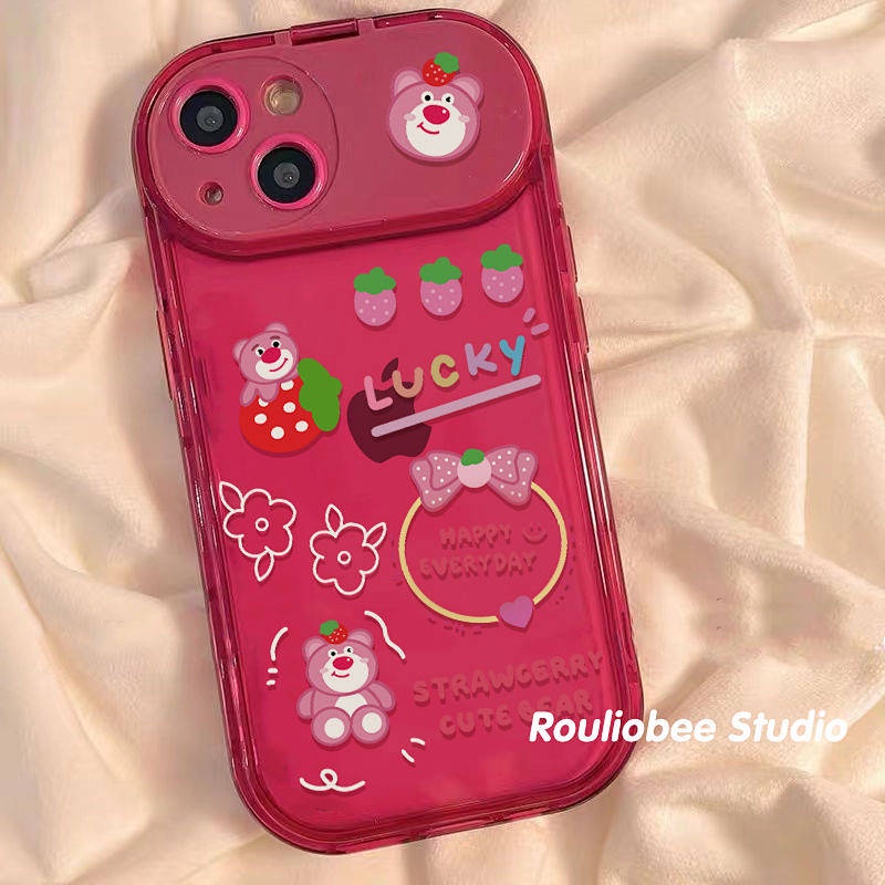 Ốp điện thoại mềm gương lật dễ thương cho nữ/ cặp đôi thích hợp cho Iphone11 / 12pro 13 14 XR Xsmax 8Plus ji5N