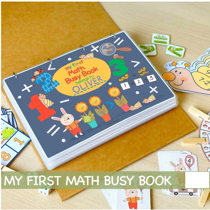 Bộ học liệu Montessori Toán cho bé – Math Busy Book