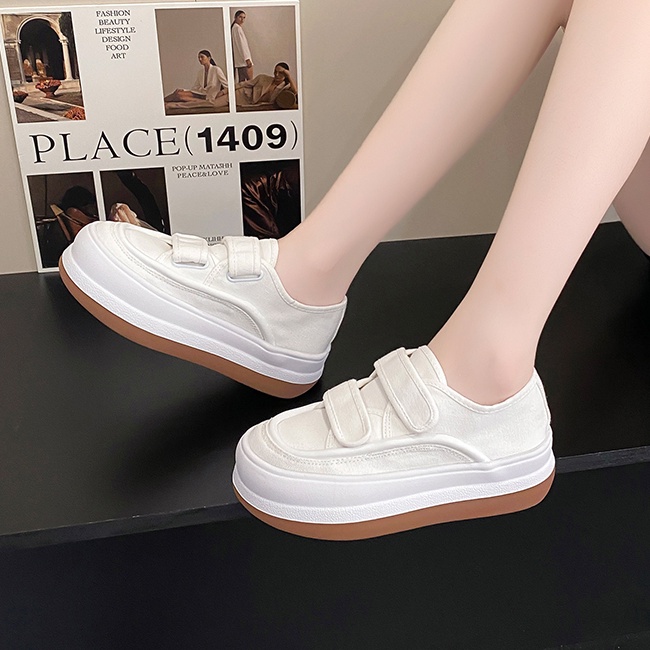 Giày Thể Thao Canvas Đế Dày Thoáng Khí Thời Trang Mùa Hè Phong Cách Hàn Quốc Hàng Mới Dành Cho Bạn Nữ