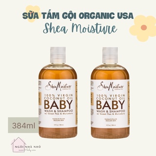 Sữa Tắm Gội 2in1 organic Shea Moisture siêu mịn, siêu thơm