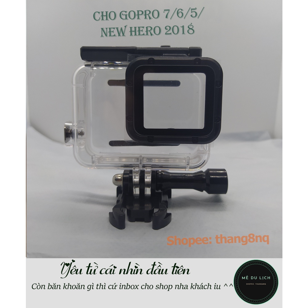 Hộp Case chống nước 45m cho Gopro Hero 7/6/5/New Hero 2018