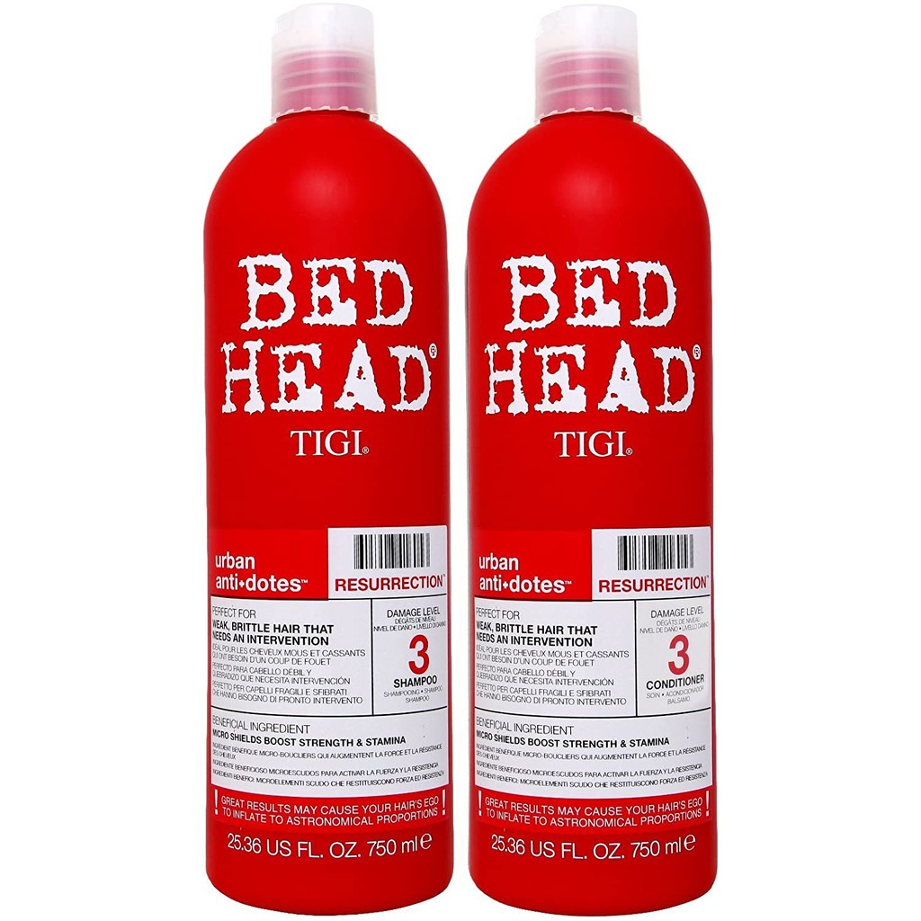 Dầu gội TIGI BED HEAD – Bộ dầu gội xả Tigi Bed Head phục hồi cấp độ 3 Chính Hãng