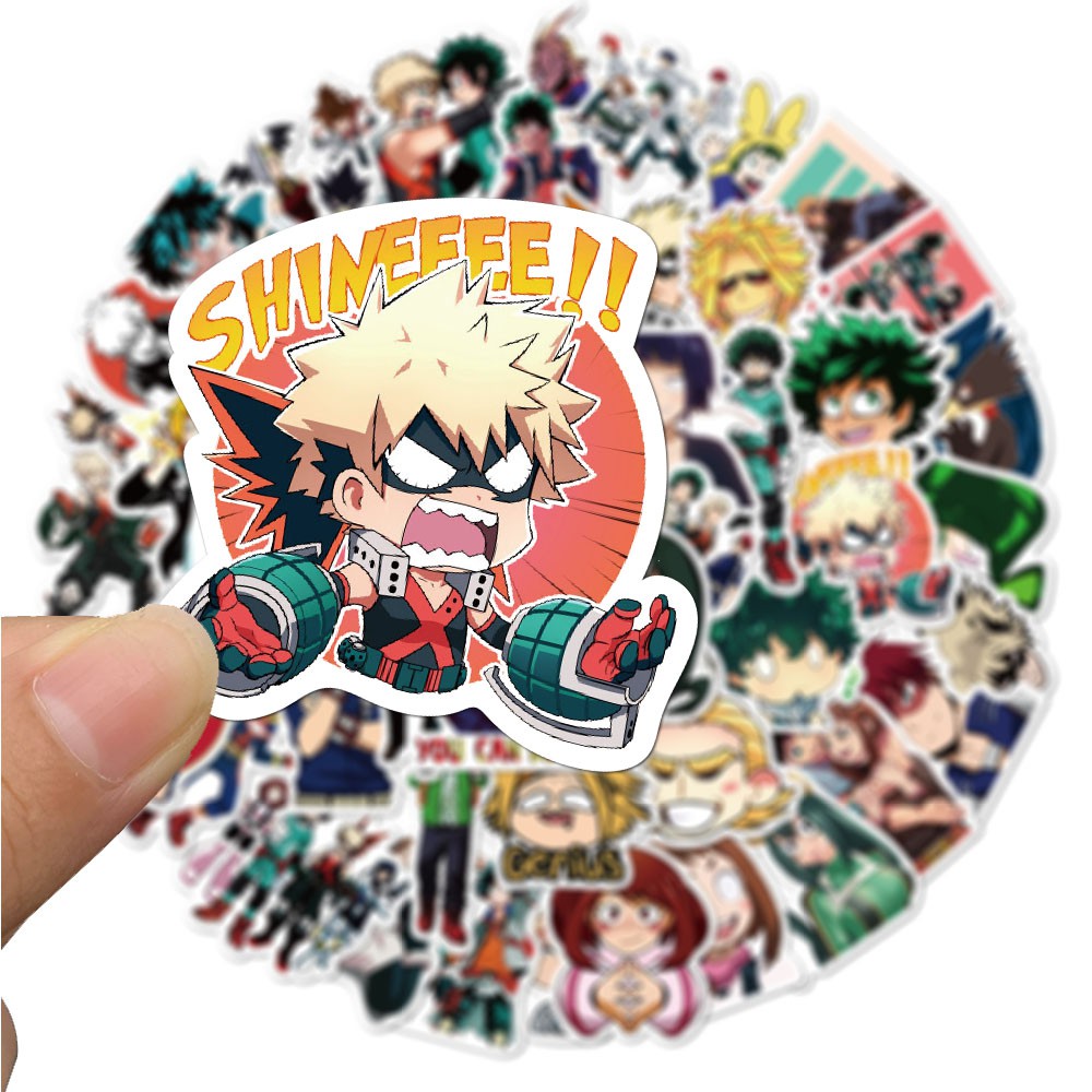 A set of 50/100 My Hero Academia computer notebook waterproof decorative stickers | BigBuy360 - bigbuy360.vn