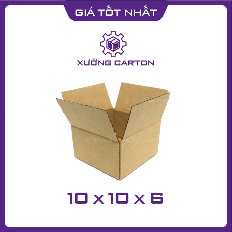 10x10x6 - 50 hộp carton đóng gói hàng nhỏ