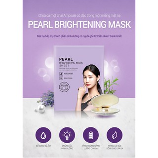MULBIT - MẶT NẠ CAO CẤP - PEARL BRIGHTENING - CHIẾT XUẤT TỪ NGỌC TRAI