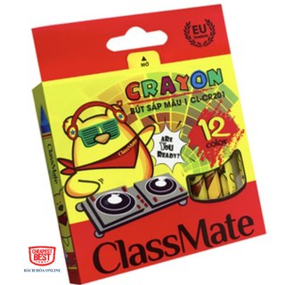 Bút sáp class mate 12 màu cl-cr201; 18 màu cl-cr 202; 24 màu cl-cr203