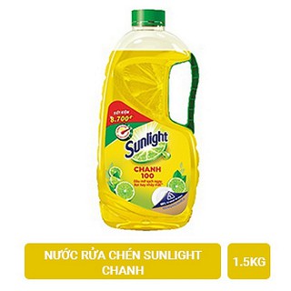 Nước rửa chén sunlight chanh chai 1.5kg 1.5 kg 1,5kg