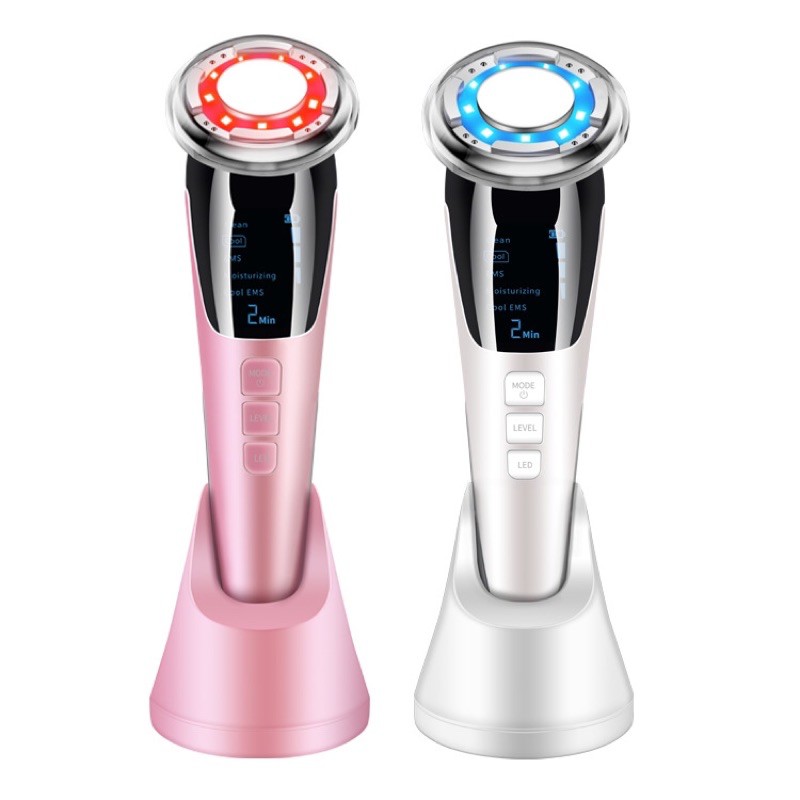 Máy Đẩy Tinh Chất Mát Xa Mặt, Búa Nóng Lạnh Điện Di Massage Chăm Sóc Da Mặt D818-Thế Hệ Mới 2022 Bản nâng cấp