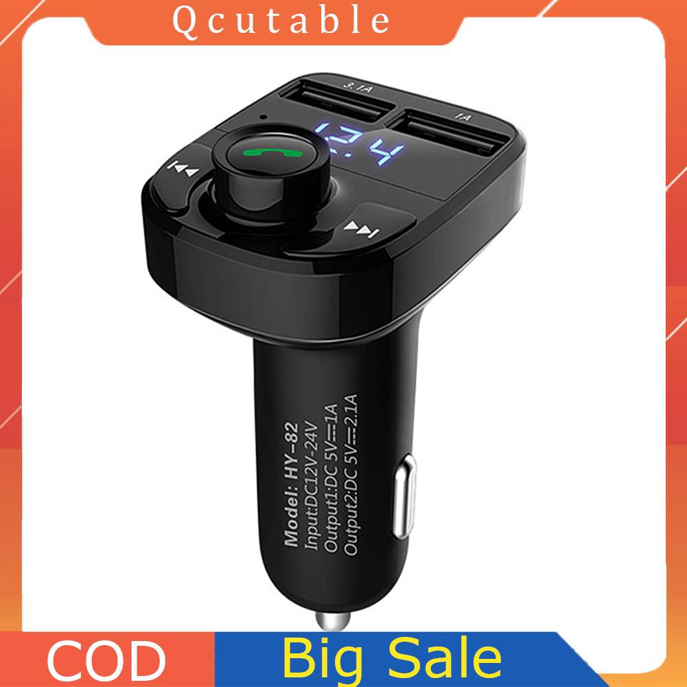 Thiết bị thu phát bluetooth phát nhạc và đài Fm Hy-82 cho xe ô tô với 2 cổng sạc USB