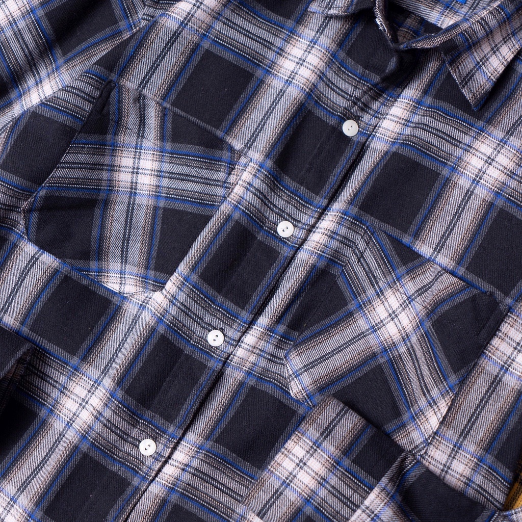 Áo Sơ Mi HB Tay Dài Caro Rách Gấu - Katus Store 00515