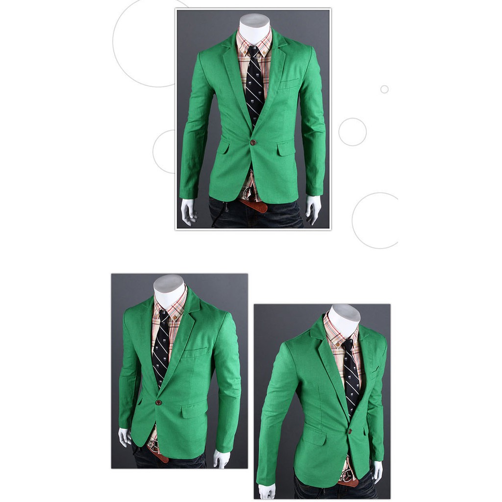 Áo khoác kiểu vest nam màu xanh lá cây trẻ trung - AV04GREEN