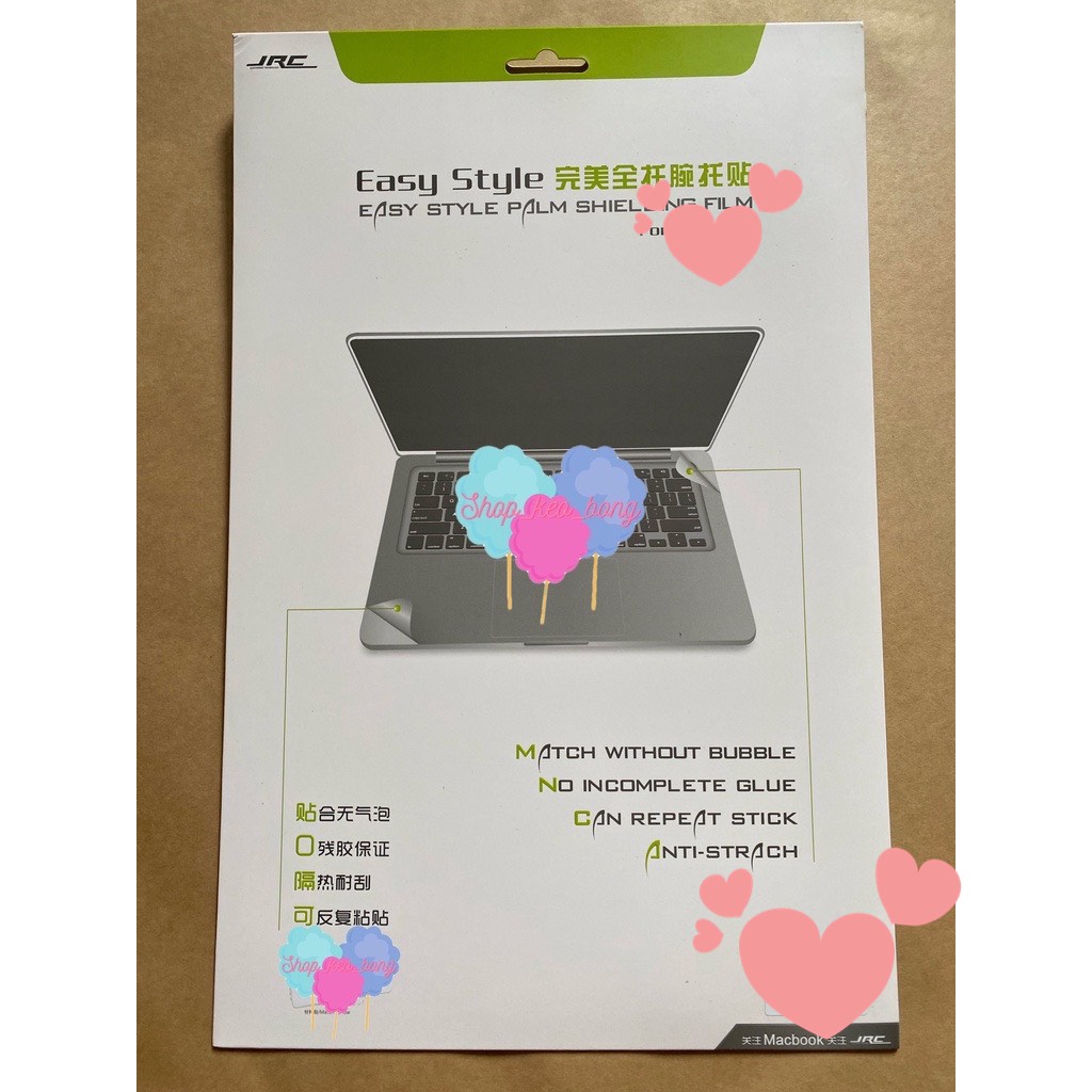Bộ Dán Kê Tay Kèm Trackpad JRC 3 Màu Dành Cho Macbook