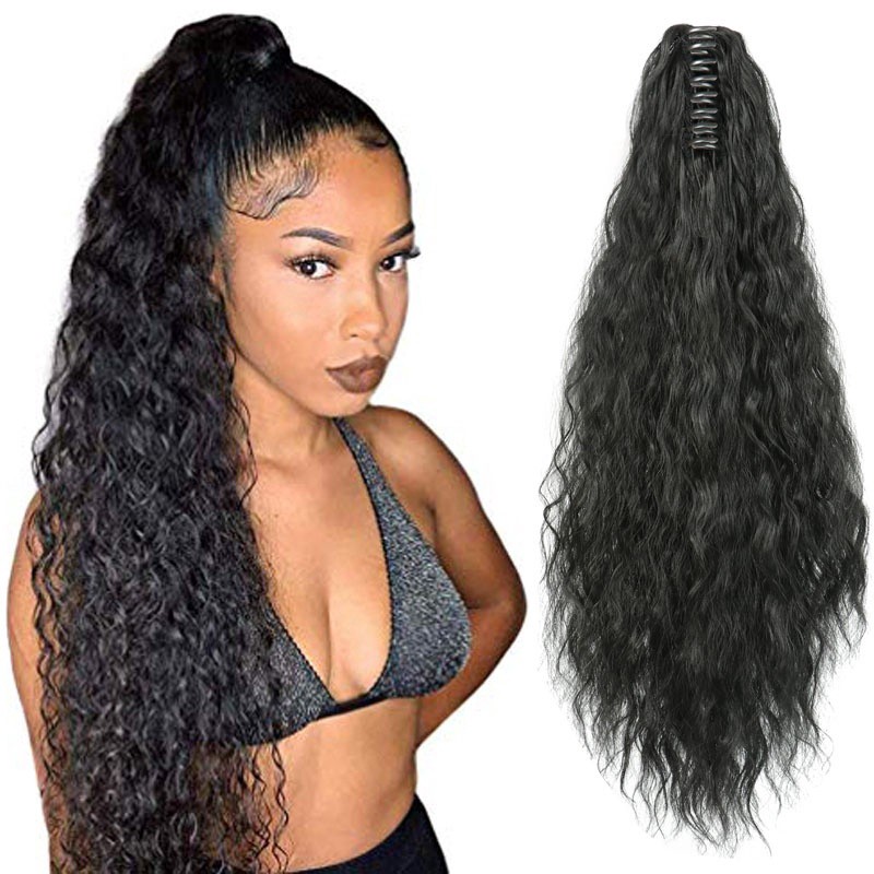 Tóc Giả Đuôi Ngựa Xoăn Dài Thời Trang Nữ