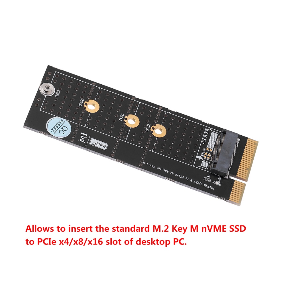 Thẻ Chuyển Đổi M.2 Nvme M Key Ssd Sang Pci- E 4x Cho Máy Tính Bàn