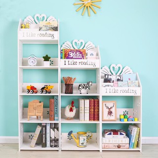 Kệ Sách Gấu Đứng Tủ Chứa Đồ PVC (Gỗ Ép) Full Bộ Kèm Vít