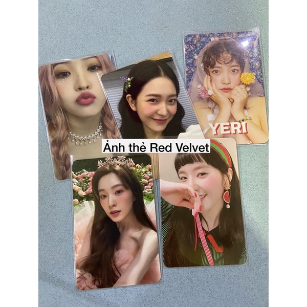 Ảnh thẻ nhóm nhạc Red Velvet hàng chính hãng official