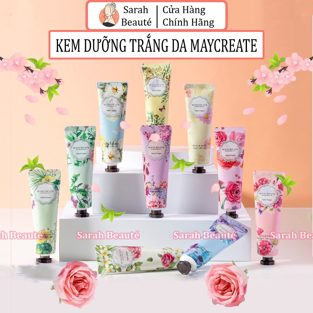 Kem dưỡng da tay MayCreate Perfumed 30g mềm, thơm hương hoa - Sarah Beaute