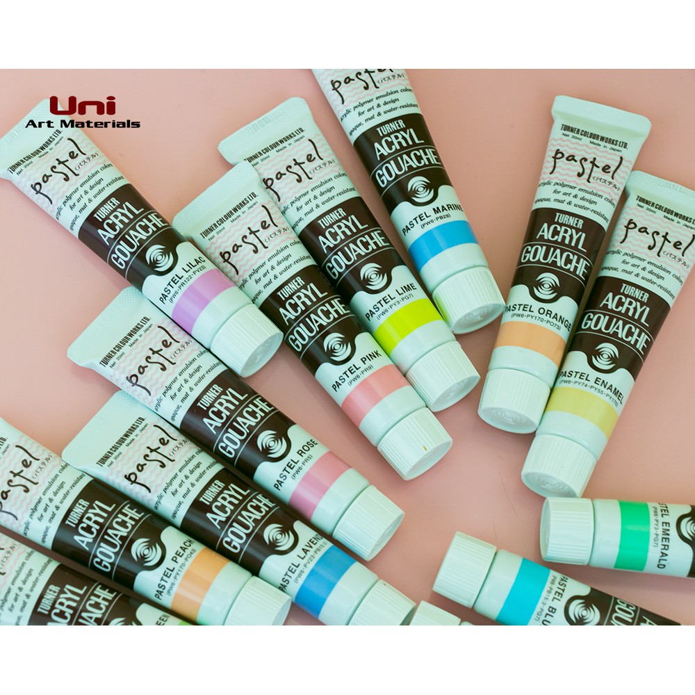 (THANH LÝ GIÁ GỐC) Màu pastel acrylic gouche Turner 20ml